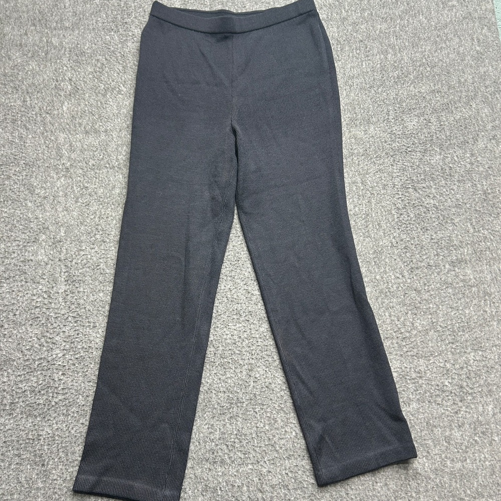 St. John Collection Santana Knit Pants Size 4 Straight Leg Pants Black